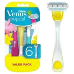 Venus Tropical Razors -3PCS گوێزانی موو لابردنی جەستەی ڤینۆس