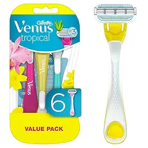 Venus Tropical Razors -3PCS گوێزانی موو لابردنی جەستەی ڤینۆس